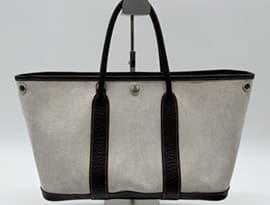 エルメスガーデンパーティーバッグの黄ばみ修復事例アフター