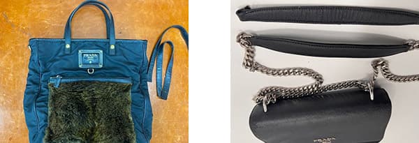 プラダ(PRADA)バッグのハンドル修理