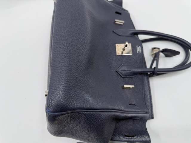 エルメス バッグ修理 バーキンの角擦れと型崩れ ビフォー①