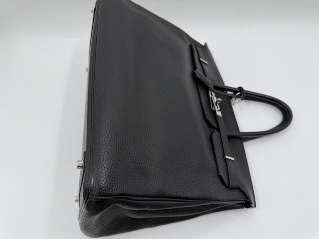 エルメスバーキンの 型崩れ 角擦れ 形補正と全体 染め直し　アフター②