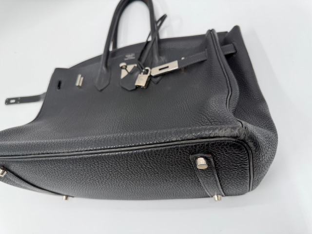 エルメスバーキンの角擦れ修復事例 ビフォー