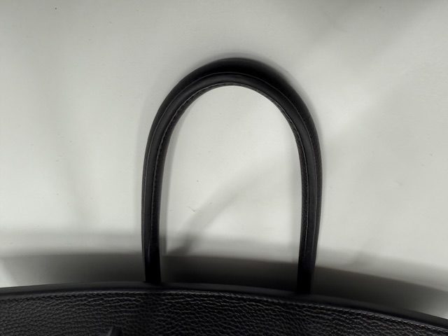 エルメスバーキンハンドルのコバが剥がれた状態の修復事例 アフター