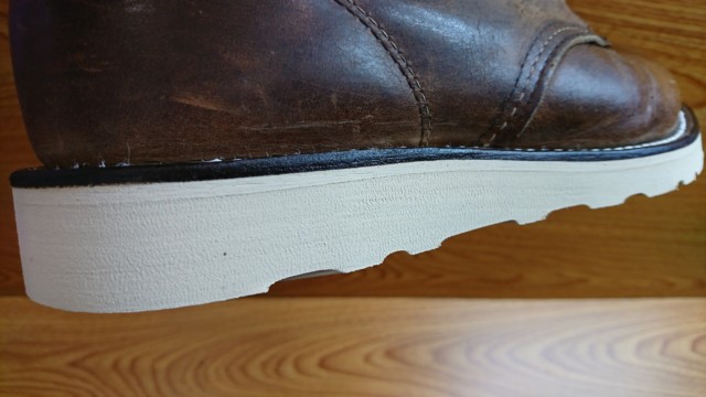 レッドウィングブーツ トラクション・トレッド・ソールのオールソール交換 アフター